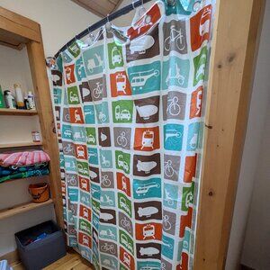 Shower curtain - transportation theme